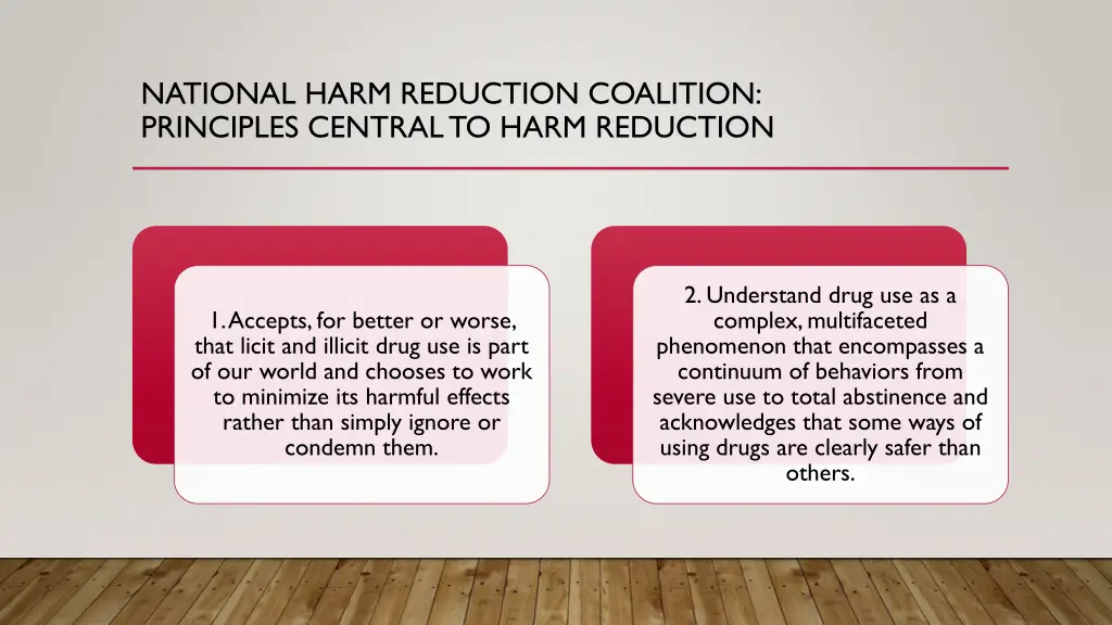 national harm reduction coalition principles