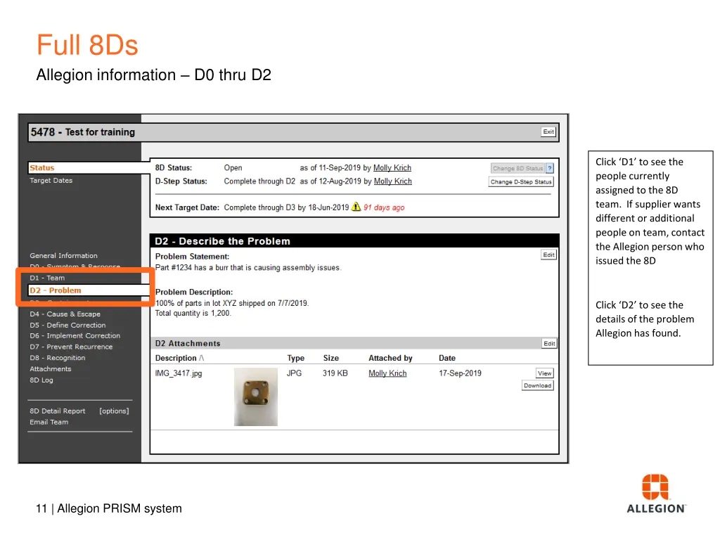 full 8ds allegion information d0 thru d2