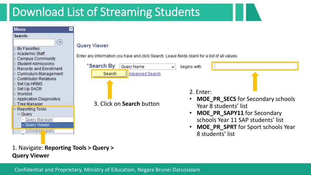 download list of streaming students download list