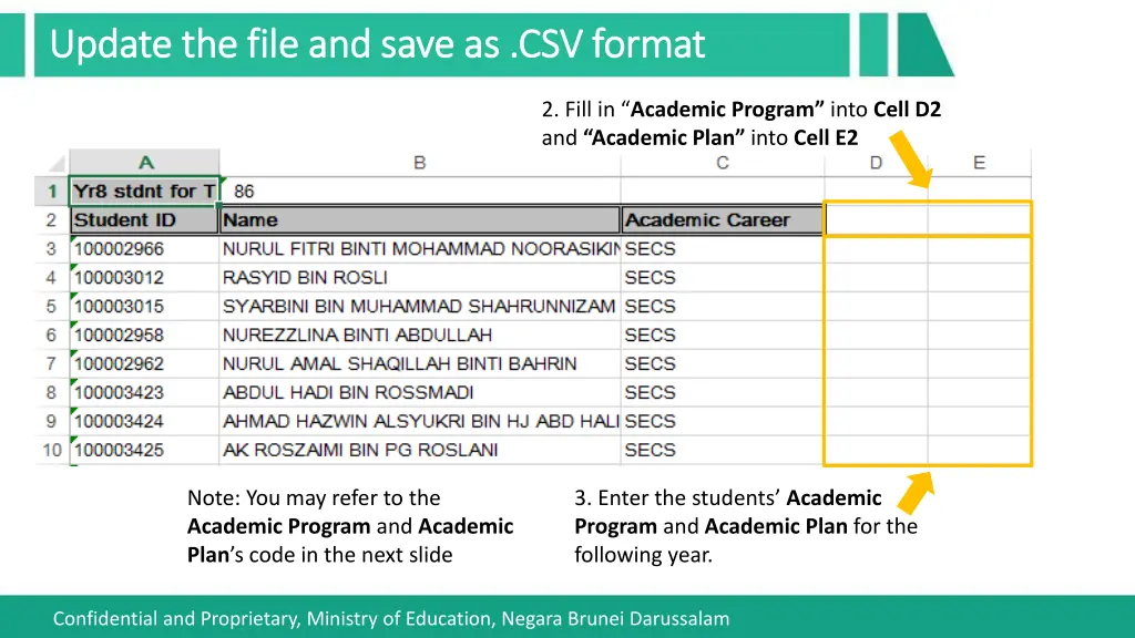 update the file and save as csv format update 1