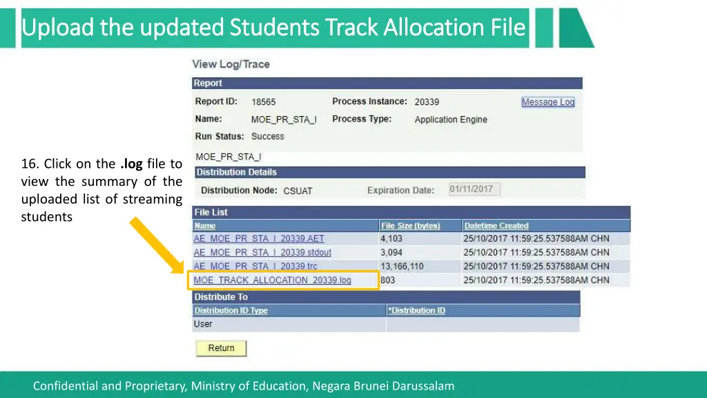 upload the updated students track allocation file 7