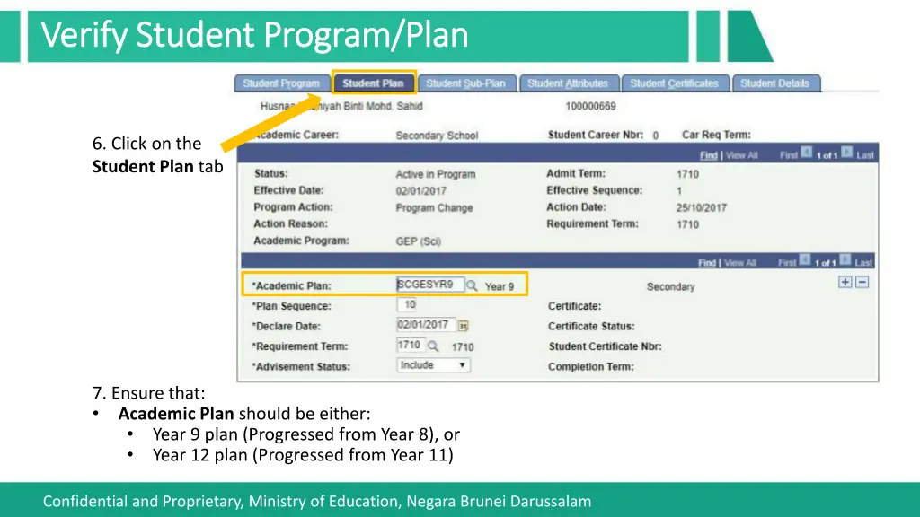 verify student program plan verify student 3