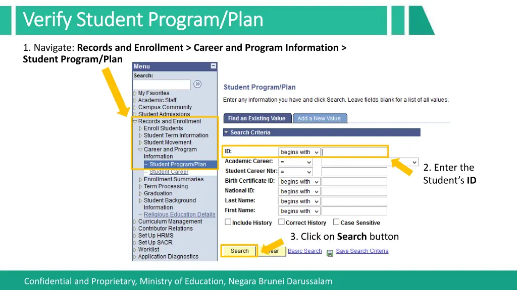 verify student program plan verify student