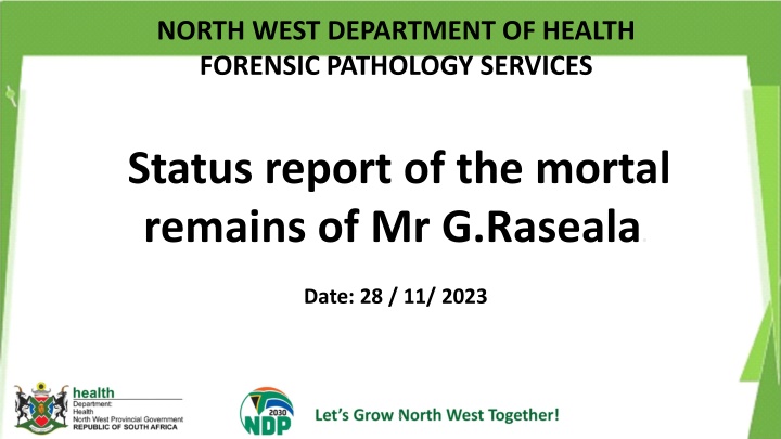 north west department of health forensic