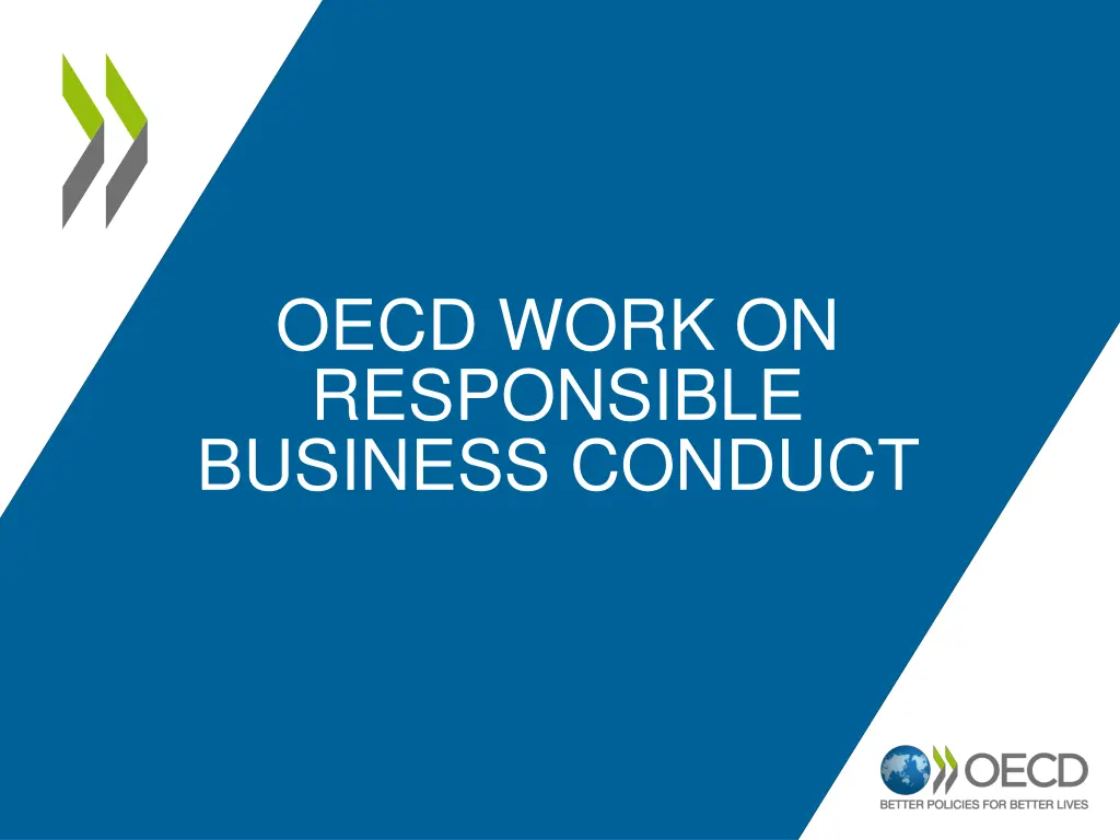 oecd work on responsible business conduct