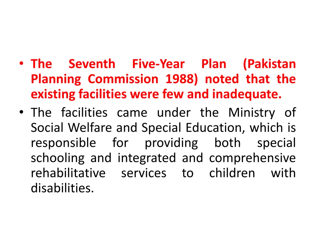 the planning commission 1988 noted that