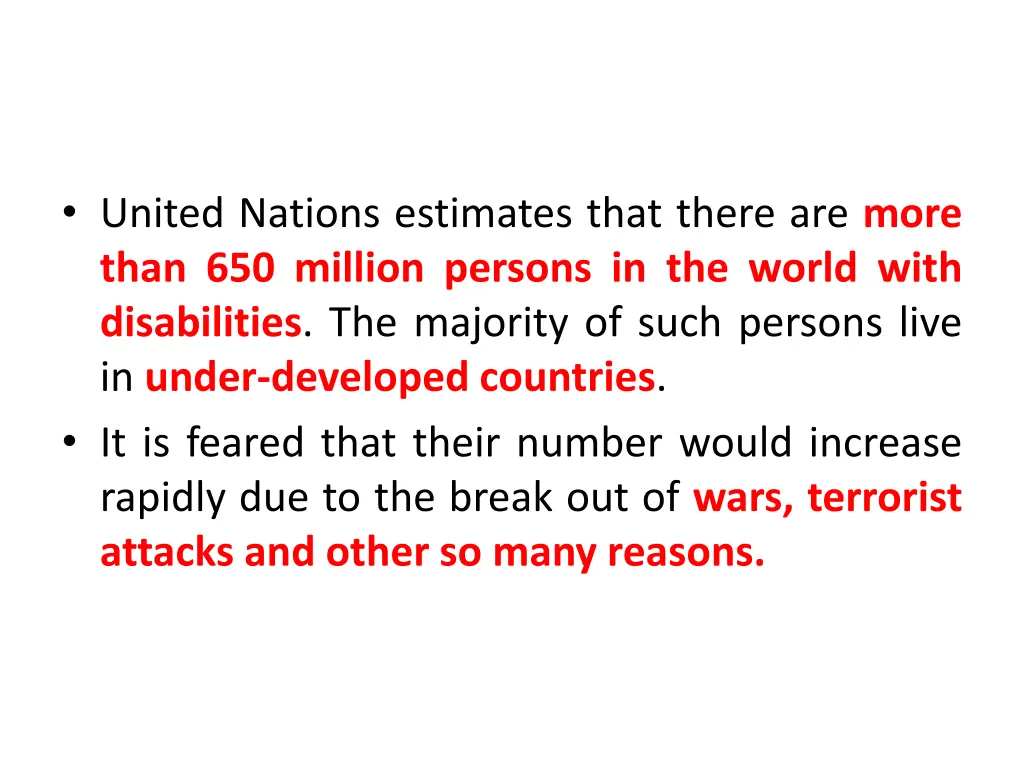 united nations estimates that there are more than