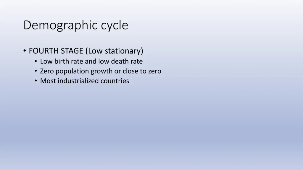 demographic cycle 4