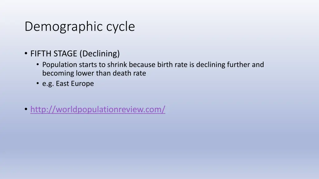 demographic cycle 5