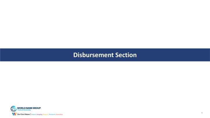 disbursement section