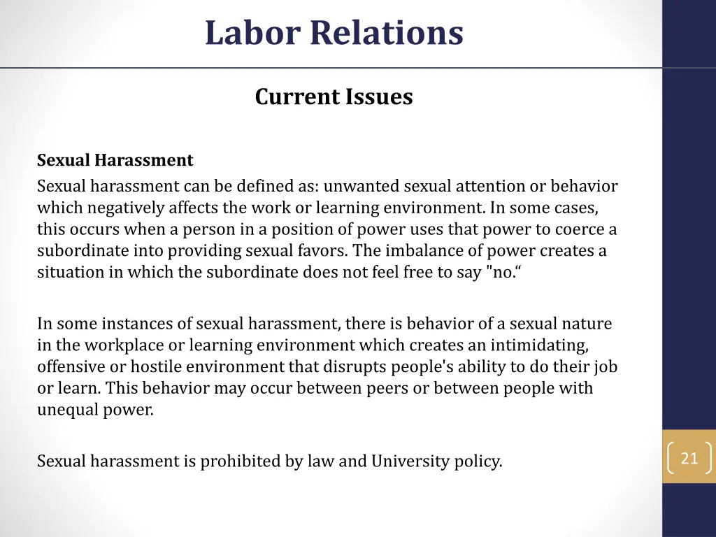 labor relations 19