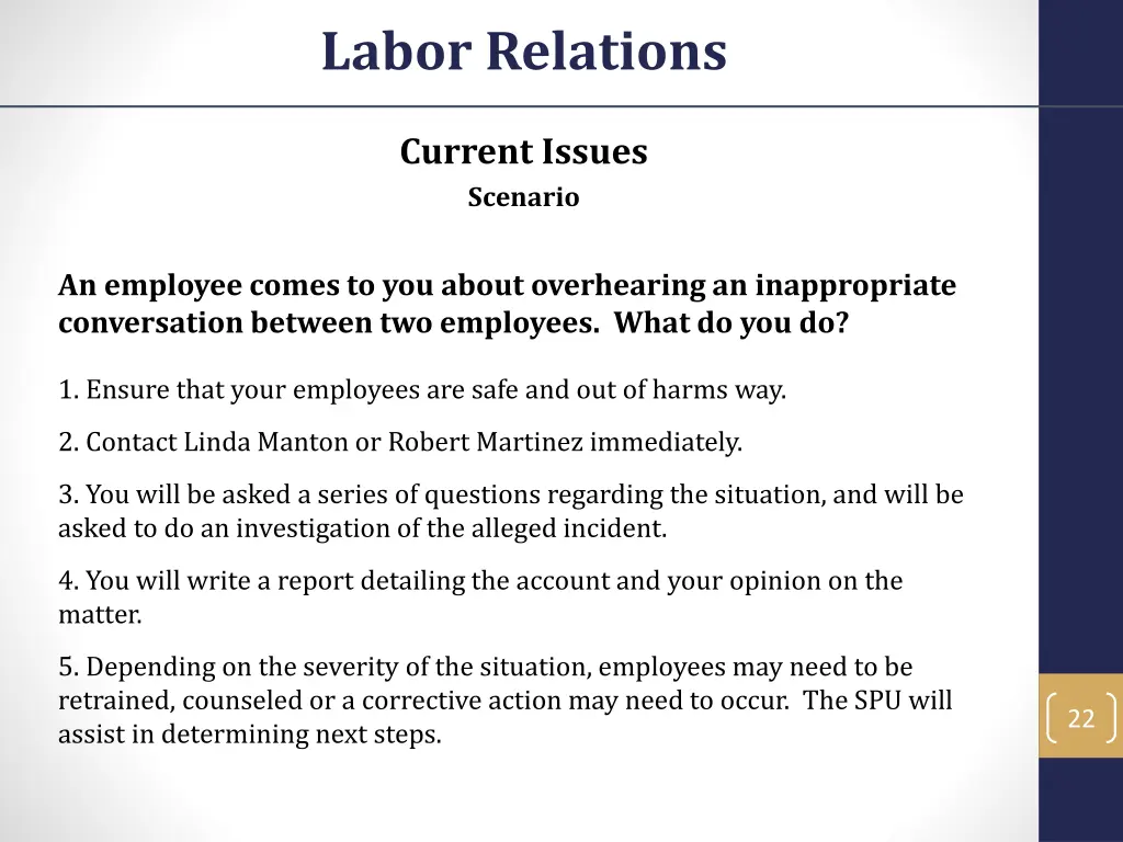 labor relations 20