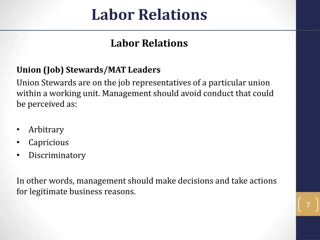 labor relations 5