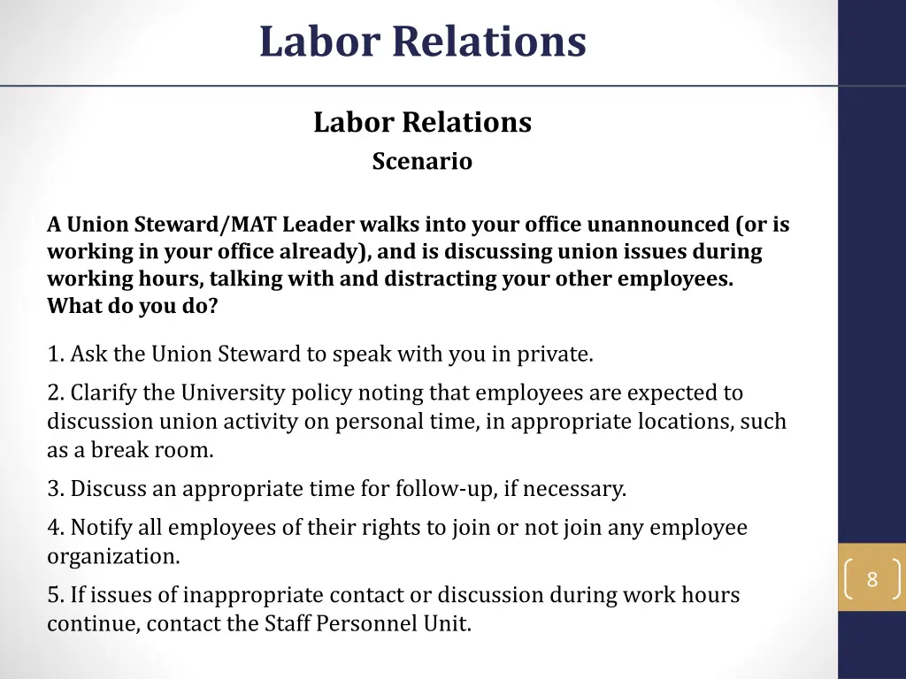 labor relations 6