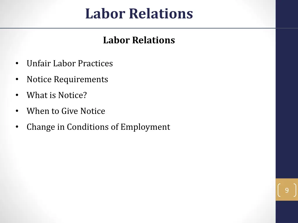 labor relations 7