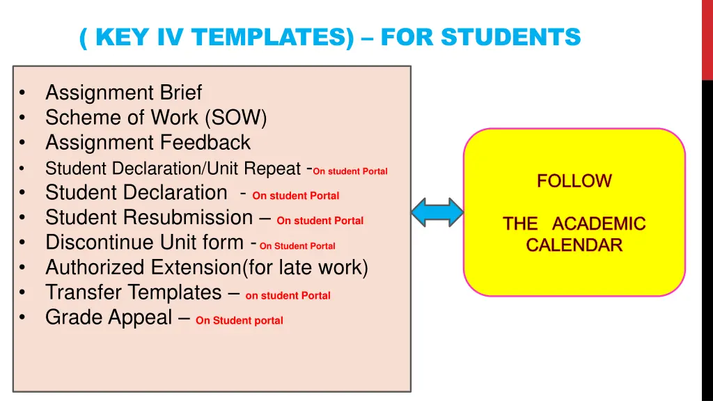 key iv templates for students