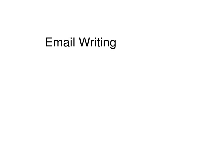 email writing