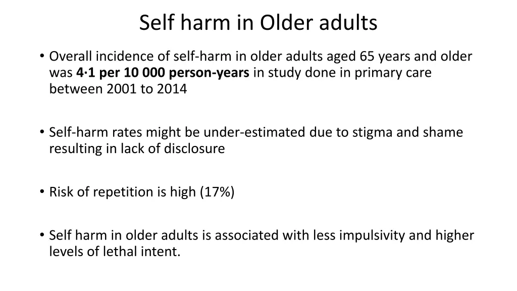 self harm in older adults