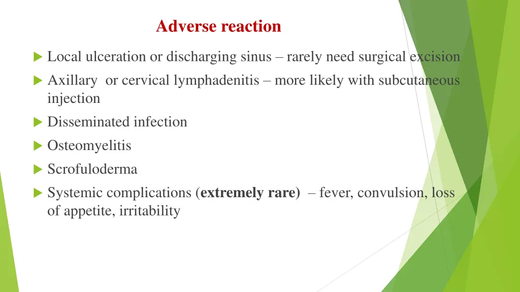 adverse reaction