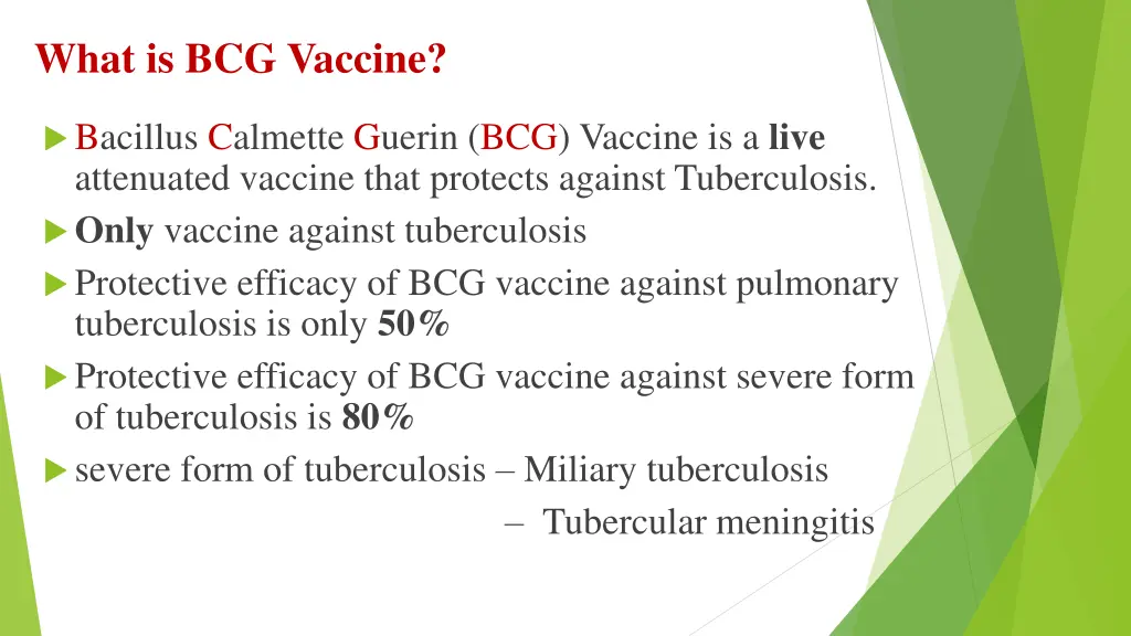 what is bcg vaccine