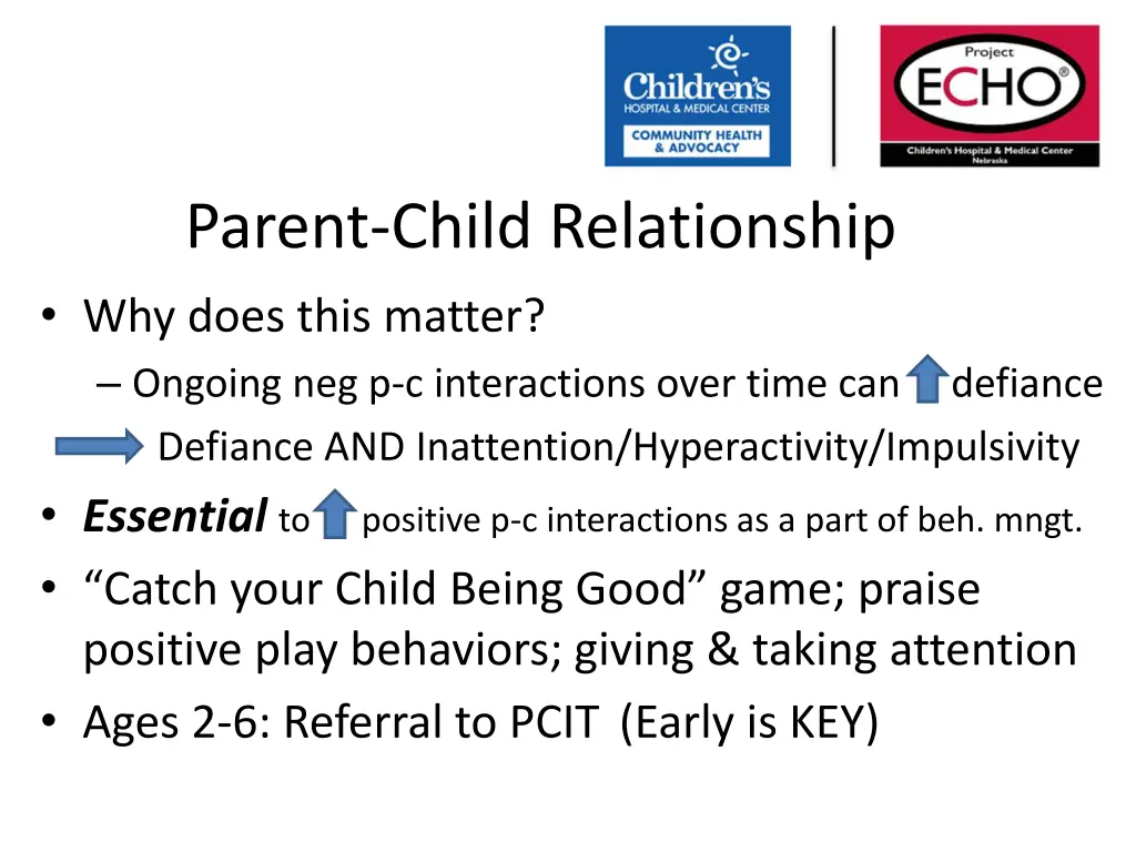 parent child relationship why does this matter