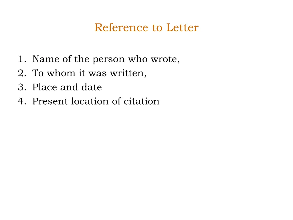 reference to letter