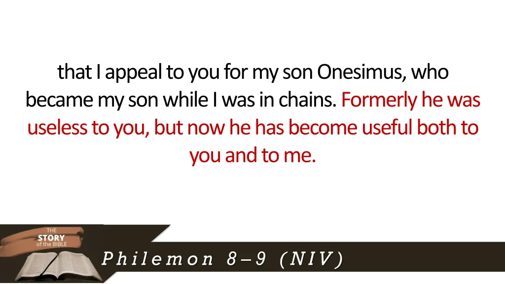 that i appeal to you for my son onesimus