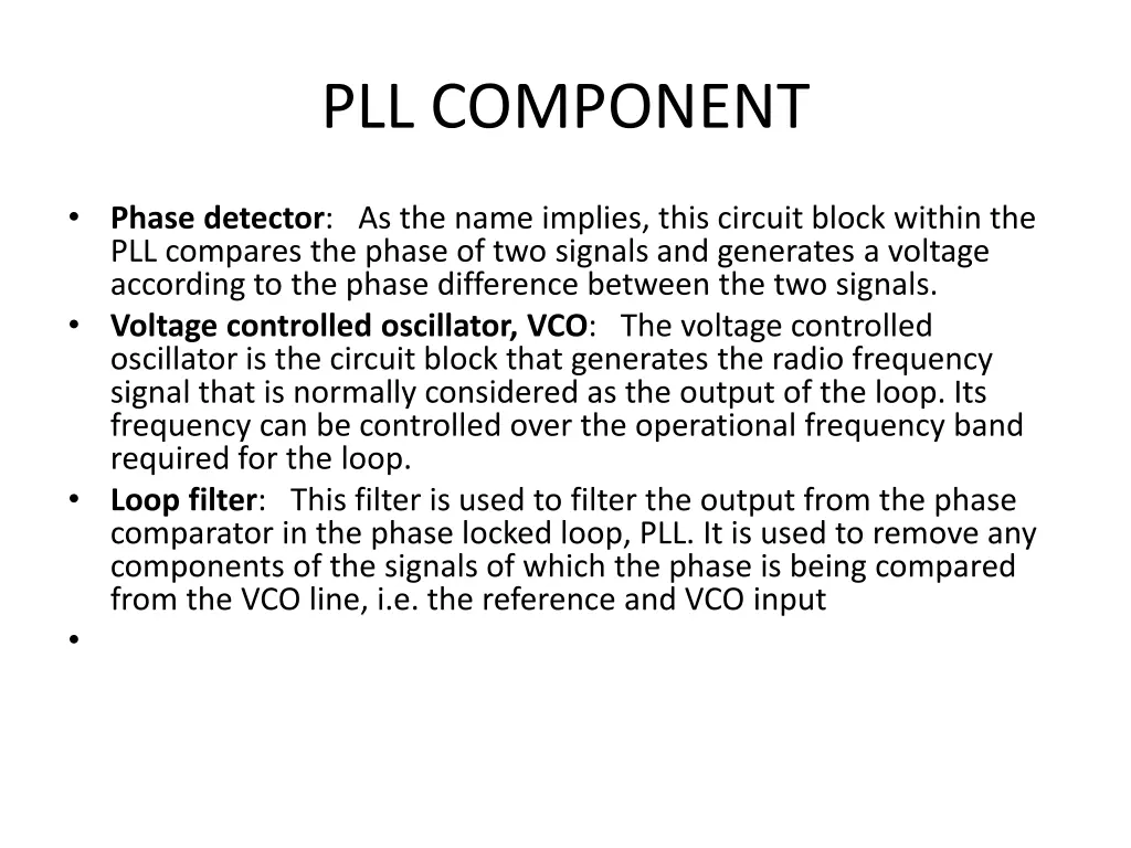 pll component