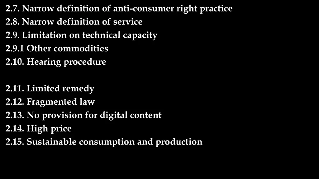 2 7 narrow definition of anti consumer right