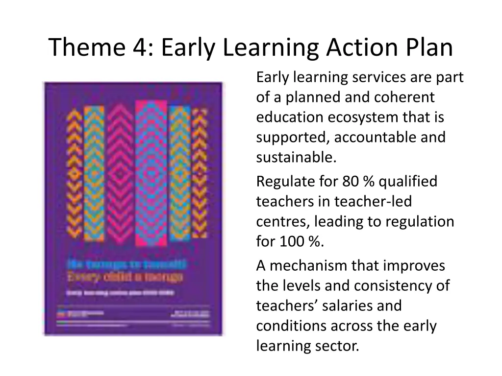 theme 4 early learning action plan