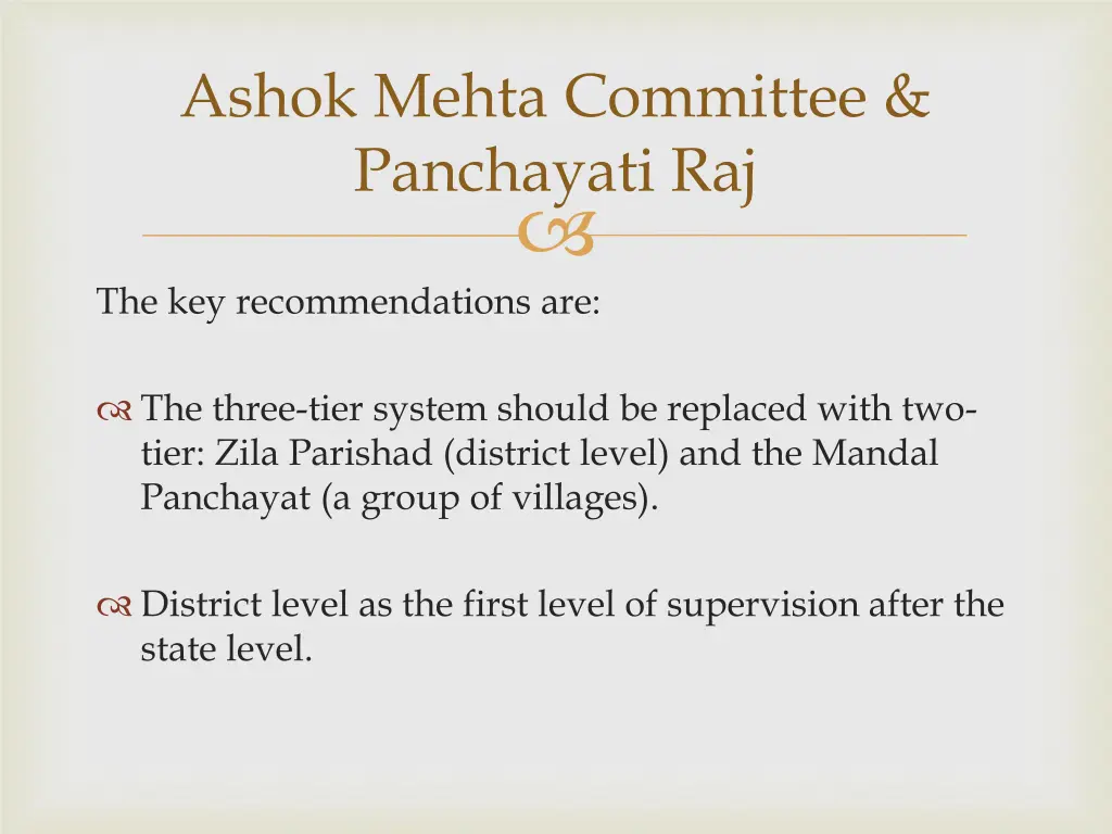 ashok mehta committee panchayati raj 1