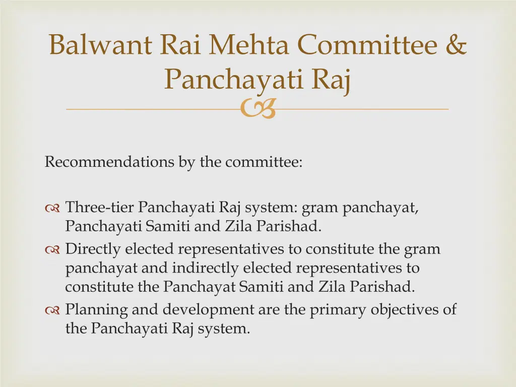 balwant rai mehta committee panchayati raj 1