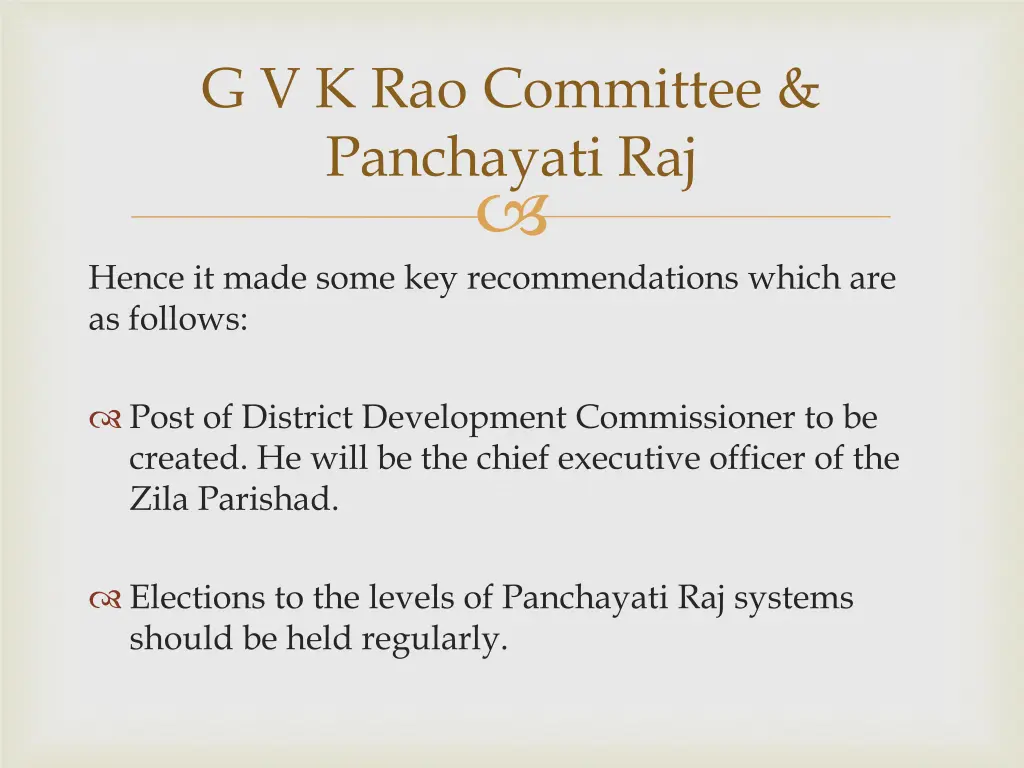 g v k rao committee panchayati raj 1