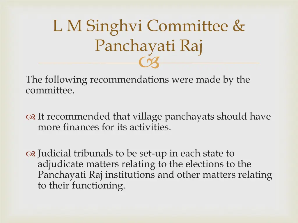 l m singhvi committee panchayati raj 2