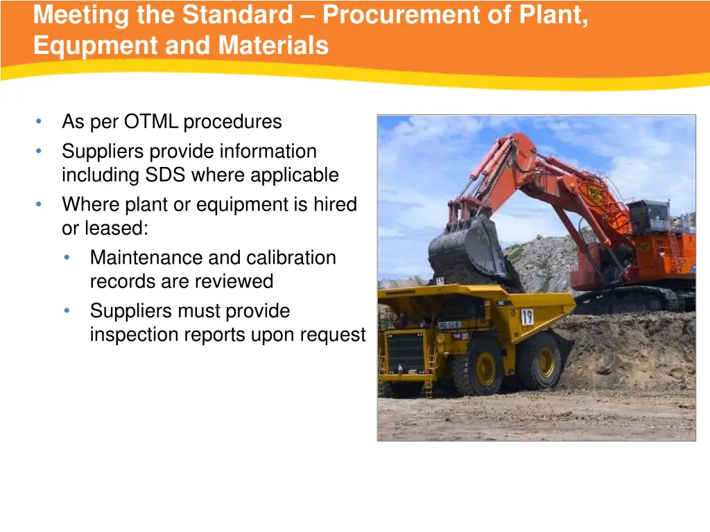 meeting the standard procurement of plant