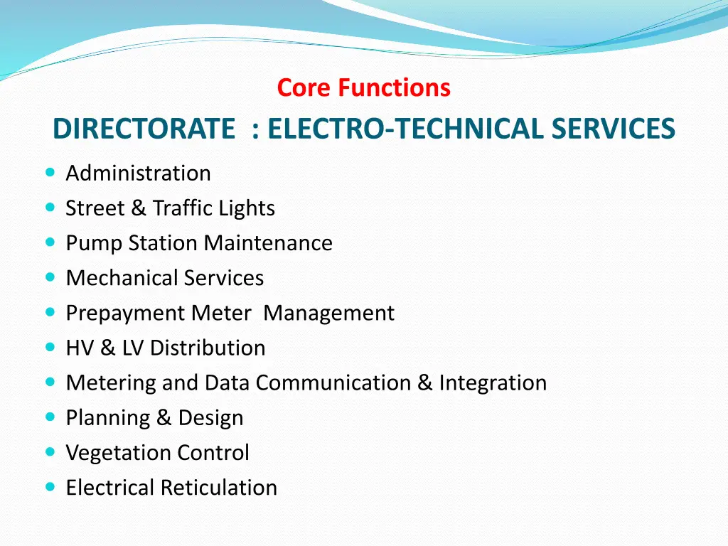 core functions 1