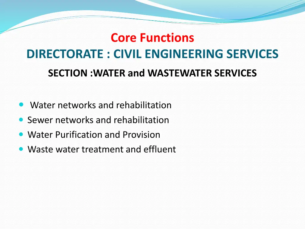 core functions 18