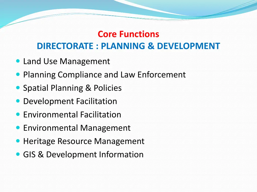 core functions 24