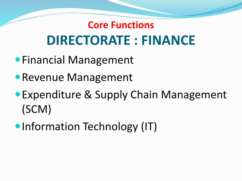 core functions 3