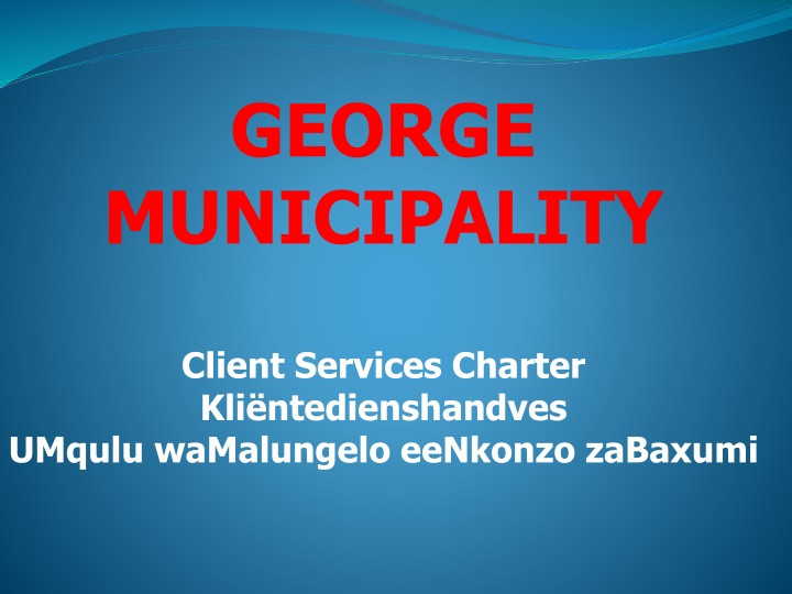 george municipality