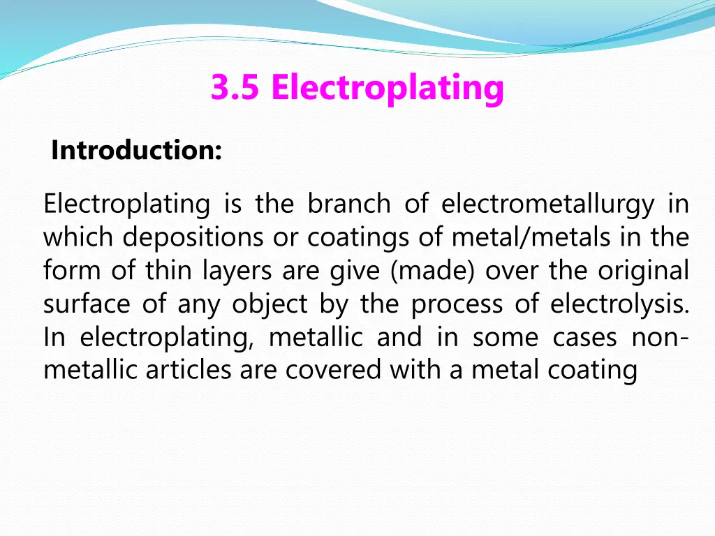 3 5 electroplating