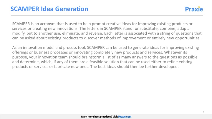 scamper idea generation