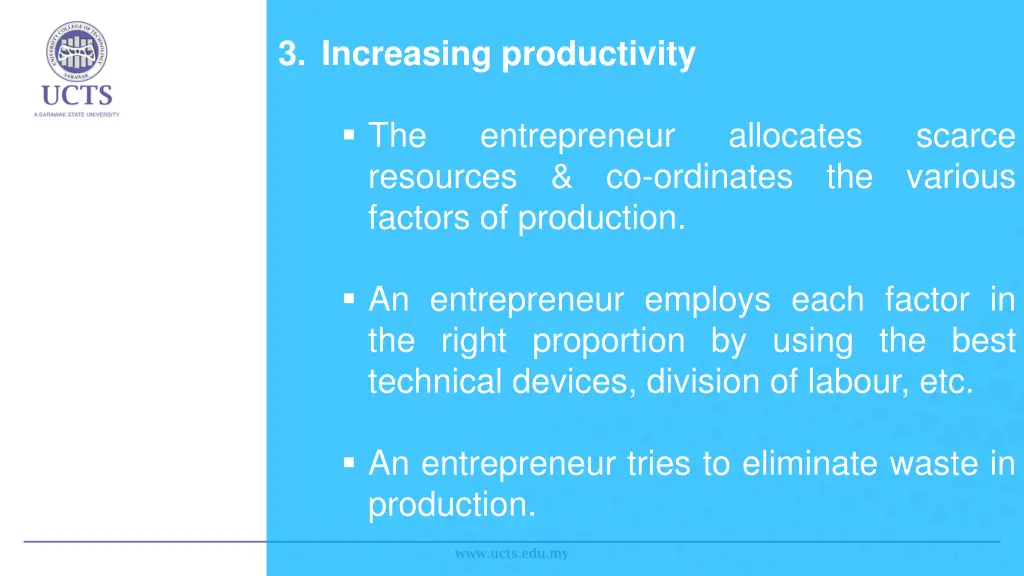 3 increasing productivity