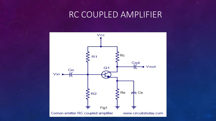 rc coupled amplifier