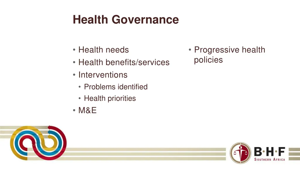 health governance