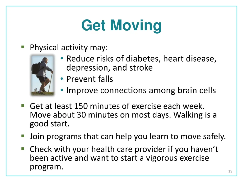 get moving