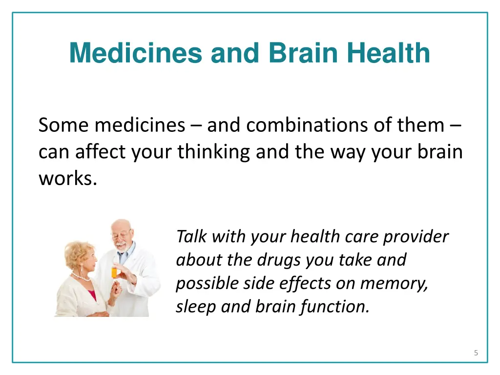 medicines and brain health