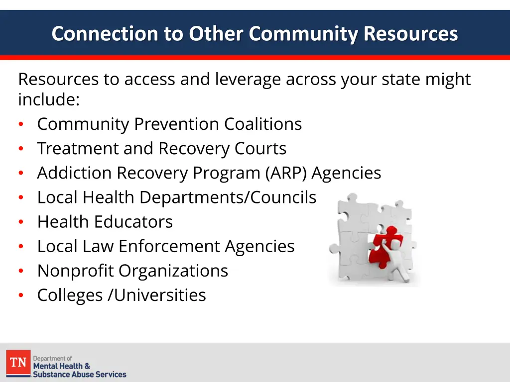 connection to other community resources