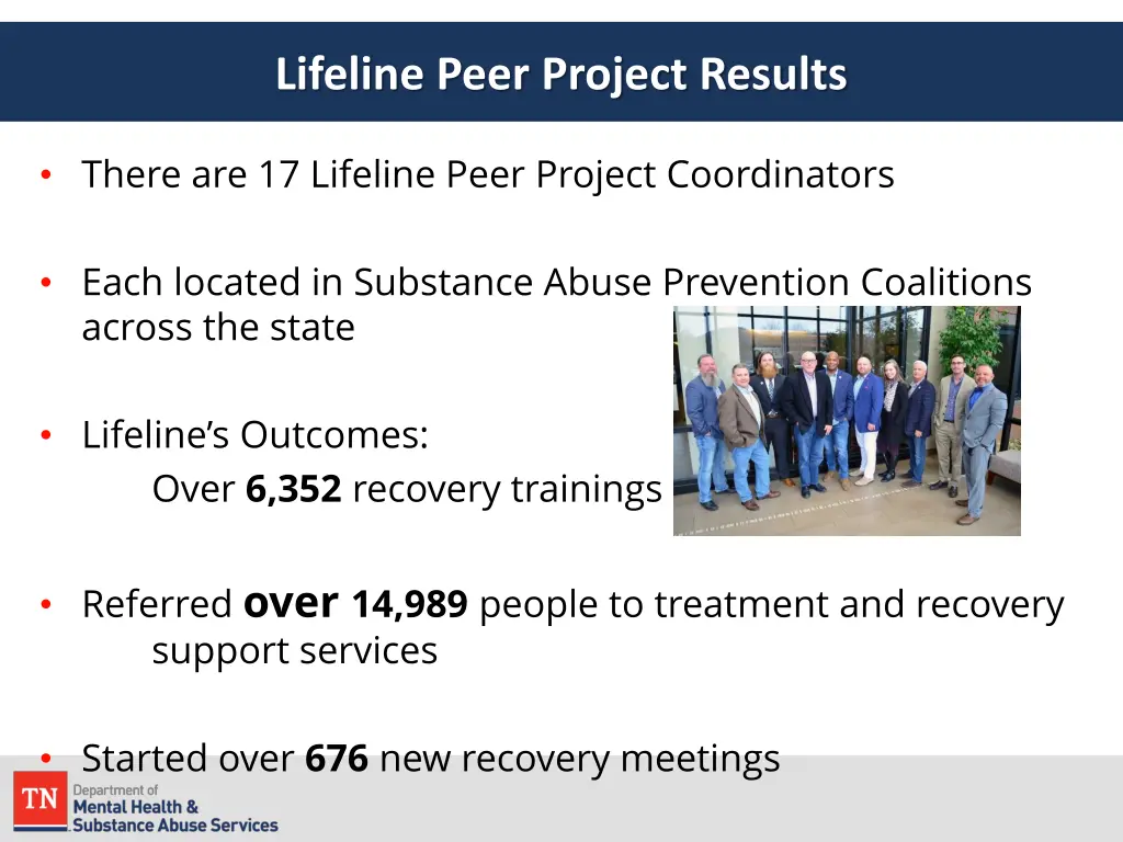 lifeline peer project results