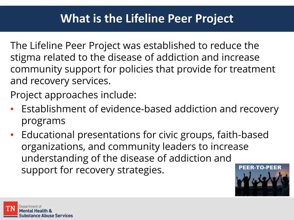 what is the lifeline peer project